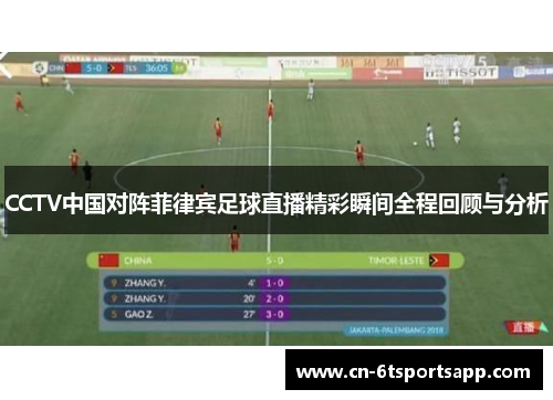 CCTV中国对阵菲律宾足球直播精彩瞬间全程回顾与分析